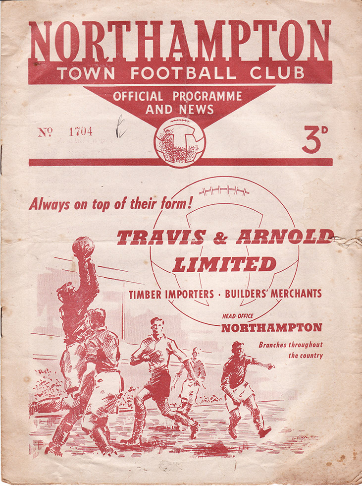 <b>Thursday, September 1, 1955</b><br />vs. Northampton Town (Away)